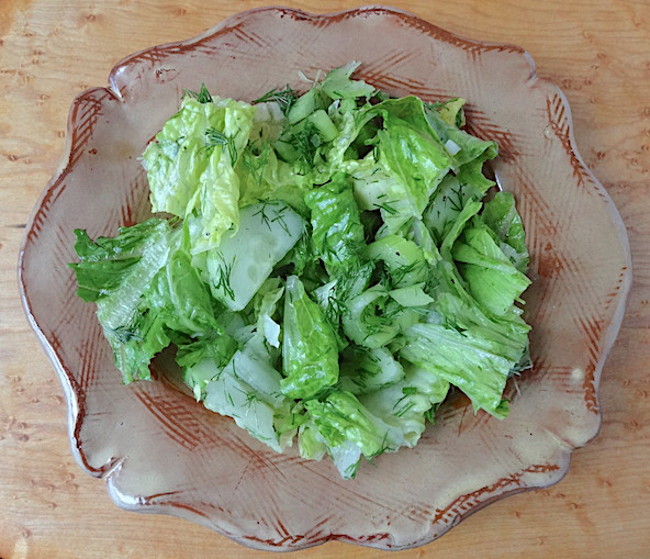 Any Season Salad Plate by Mary Briggs