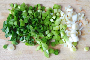 chopped green garlic