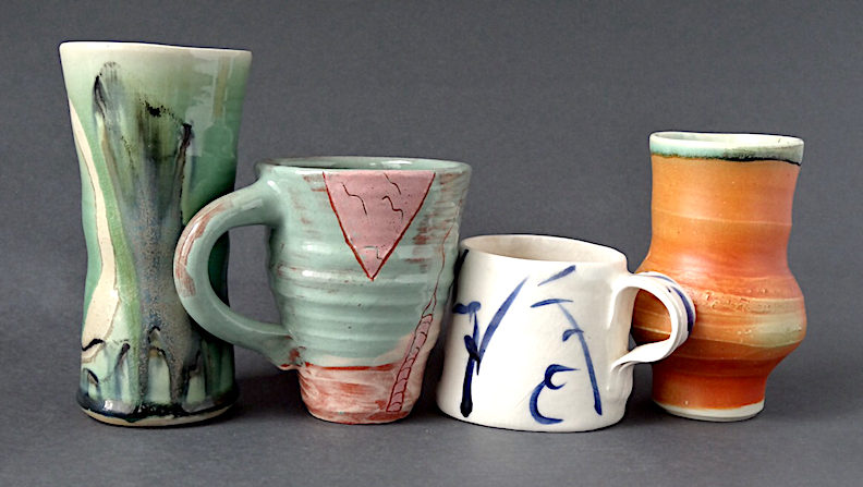 cups by Josh DeWeese, Liz Rudey, Lynn Croton and Gay Smith