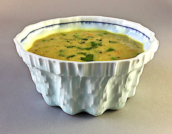 Curried Lentil Soup Porcelain bowl by Andy Brayman