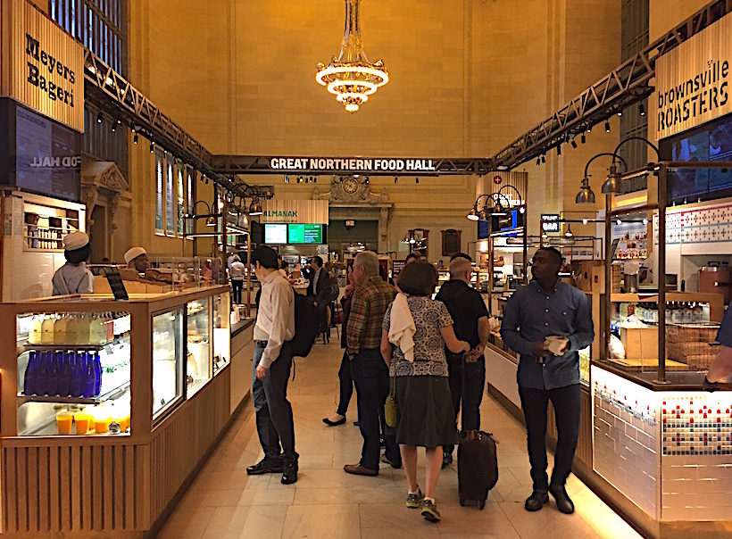 Great Northern Food Hall in the western half of Vanderbilt Hall at Grand Central Station