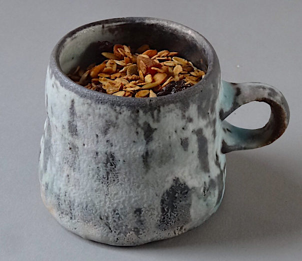 Homemade Granola Wood fired Porcelain Mug by Perry Haas