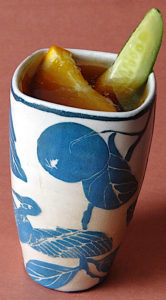 Pimm's Cup in a tumbler by Julia Galloway