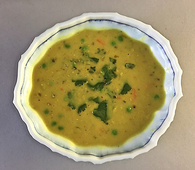 Curried Lentil Soup with Cilantro Bowl by Andy Brayman